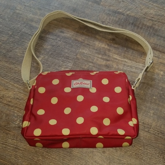 cath kidston red spotty bag